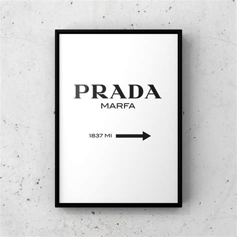 Buy White Prada Marfa Gossip Girl Wall Art Online – Aesthesy.